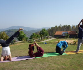 yoga retreat and hike in Balthali